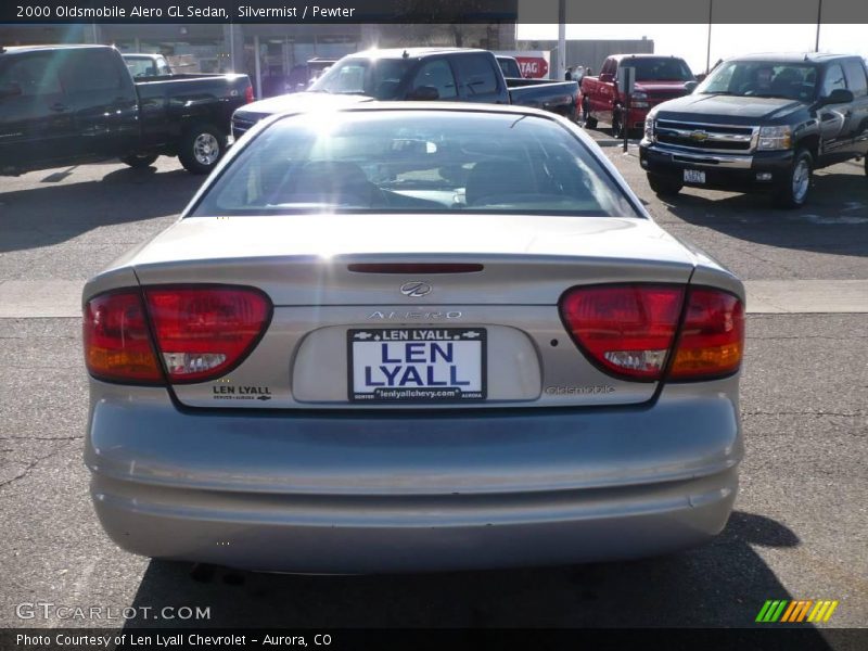 Silvermist / Pewter 2000 Oldsmobile Alero GL Sedan