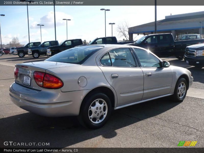 Silvermist / Pewter 2000 Oldsmobile Alero GL Sedan