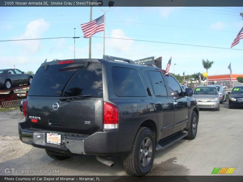 Smoke Gray / Steel/Titanium 2005 Nissan Armada SE