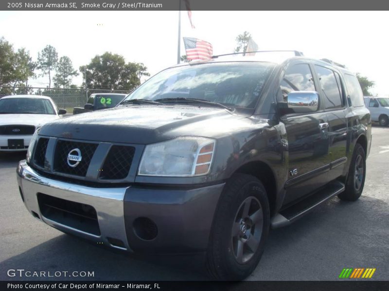 Smoke Gray / Steel/Titanium 2005 Nissan Armada SE