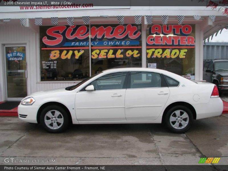 White / Gray 2006 Chevrolet Impala LT