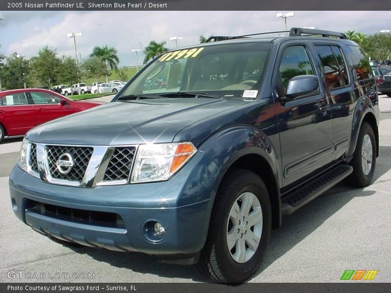 Silverton Blue Pearl / Desert 2005 Nissan Pathfinder LE