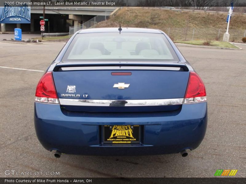 Laser Blue Metallic / Neutral Beige 2006 Chevrolet Impala LT