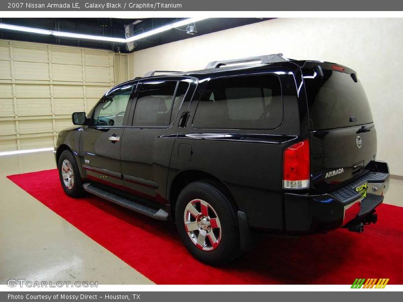 Galaxy Black / Graphite/Titanium 2007 Nissan Armada LE