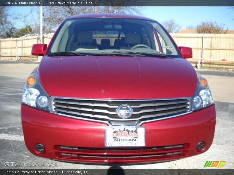 Red Brawn Metallic / Beige 2007 Nissan Quest 3.5