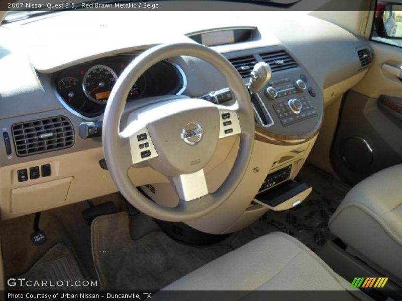 Red Brawn Metallic / Beige 2007 Nissan Quest 3.5