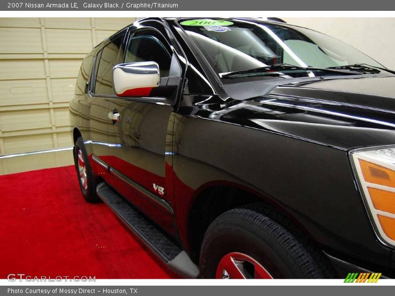 Galaxy Black / Graphite/Titanium 2007 Nissan Armada LE