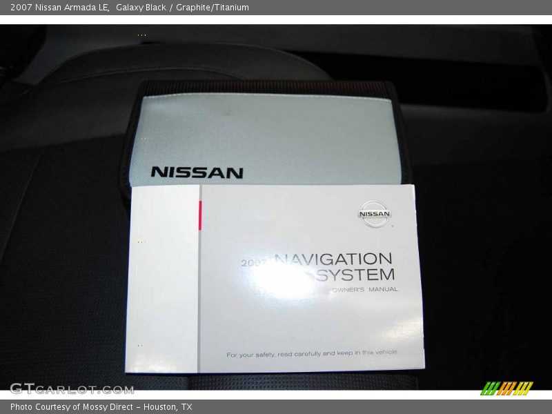 Galaxy Black / Graphite/Titanium 2007 Nissan Armada LE