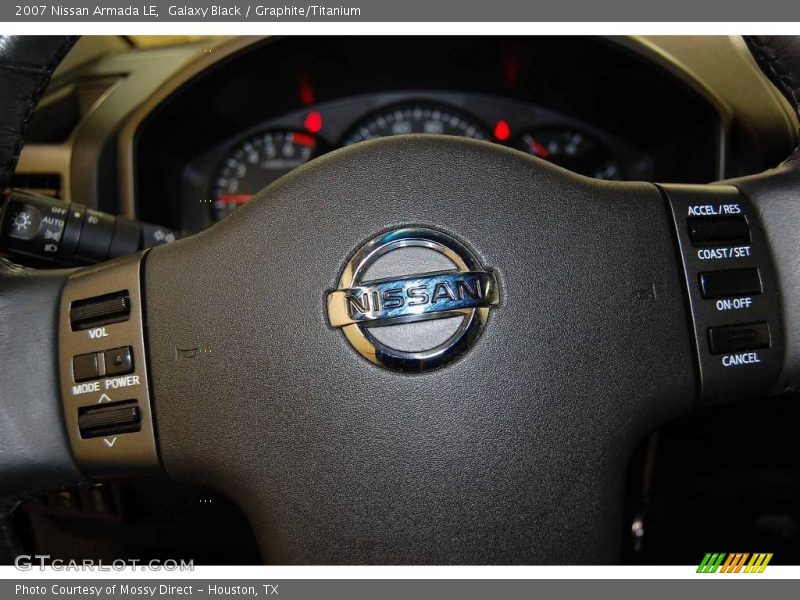 Galaxy Black / Graphite/Titanium 2007 Nissan Armada LE