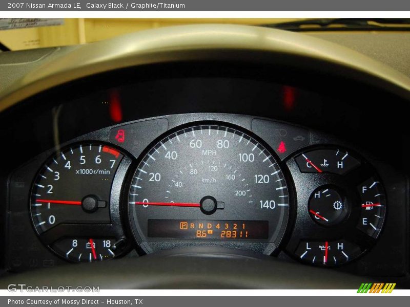 Galaxy Black / Graphite/Titanium 2007 Nissan Armada LE
