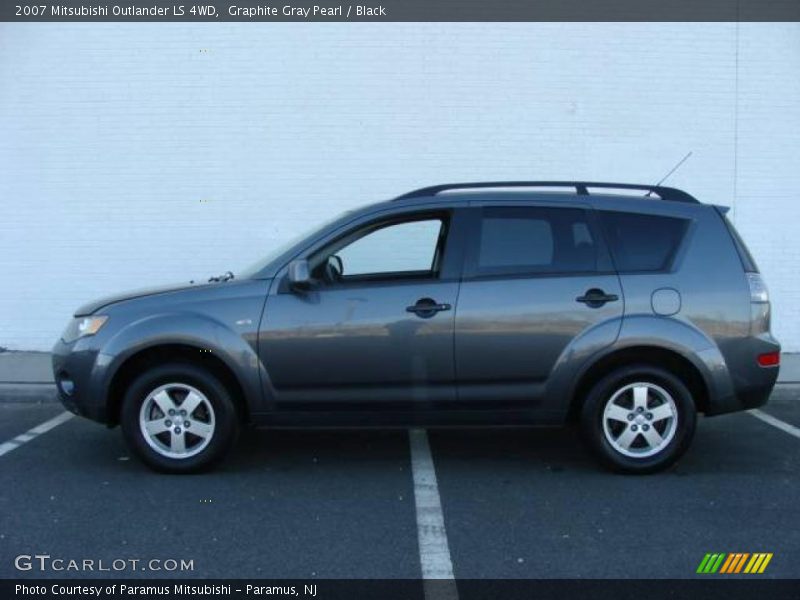 Graphite Gray Pearl / Black 2007 Mitsubishi Outlander LS 4WD