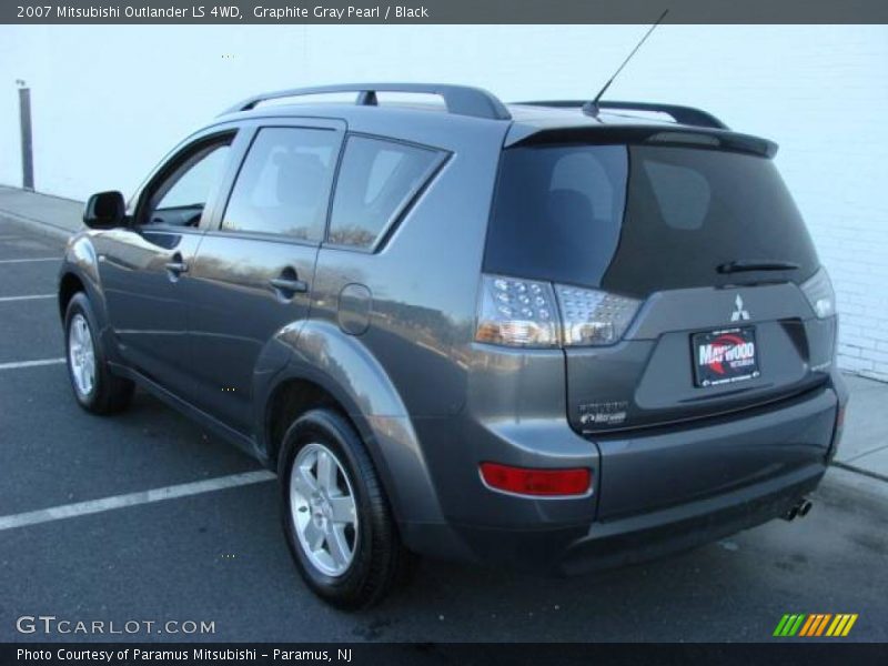 Graphite Gray Pearl / Black 2007 Mitsubishi Outlander LS 4WD