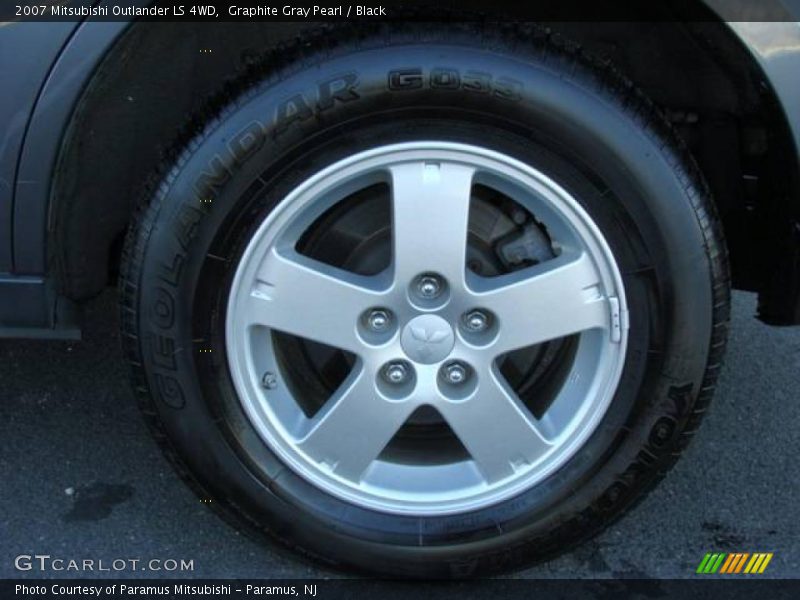 Graphite Gray Pearl / Black 2007 Mitsubishi Outlander LS 4WD