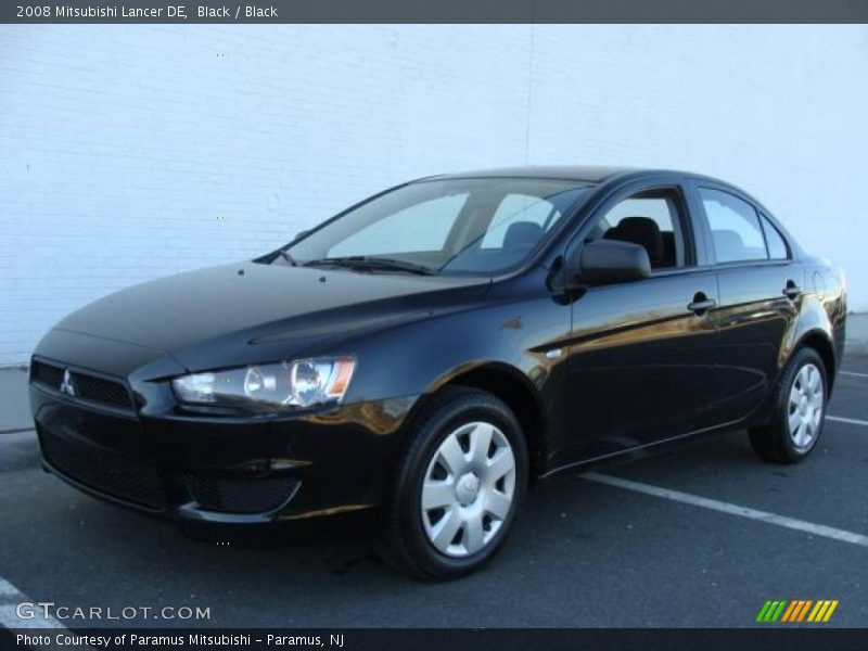 Black / Black 2008 Mitsubishi Lancer DE