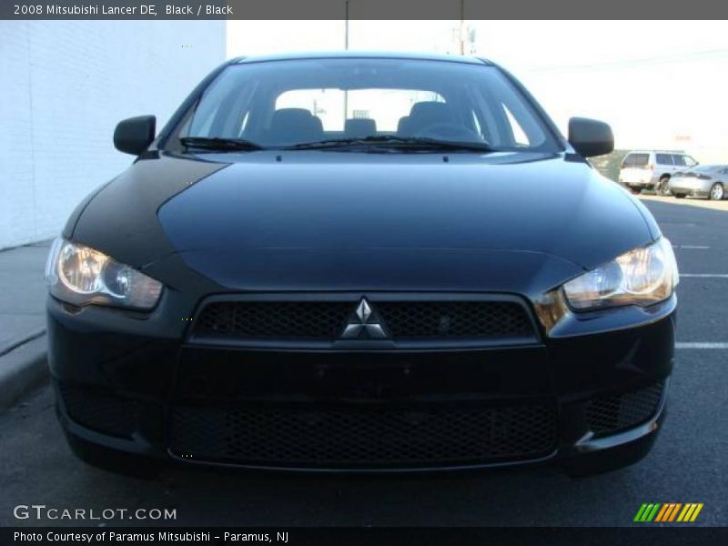 Black / Black 2008 Mitsubishi Lancer DE