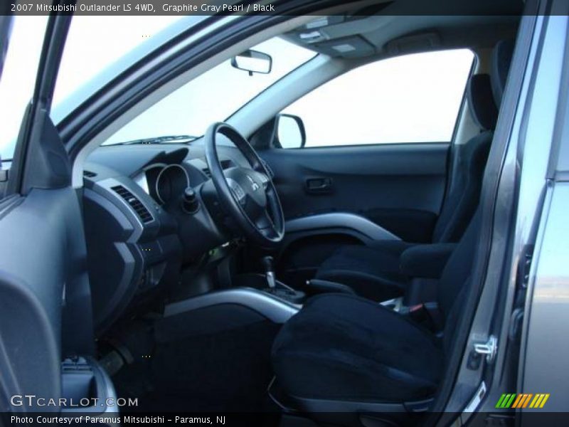 Graphite Gray Pearl / Black 2007 Mitsubishi Outlander LS 4WD