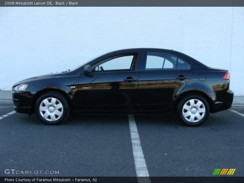 Black / Black 2008 Mitsubishi Lancer DE