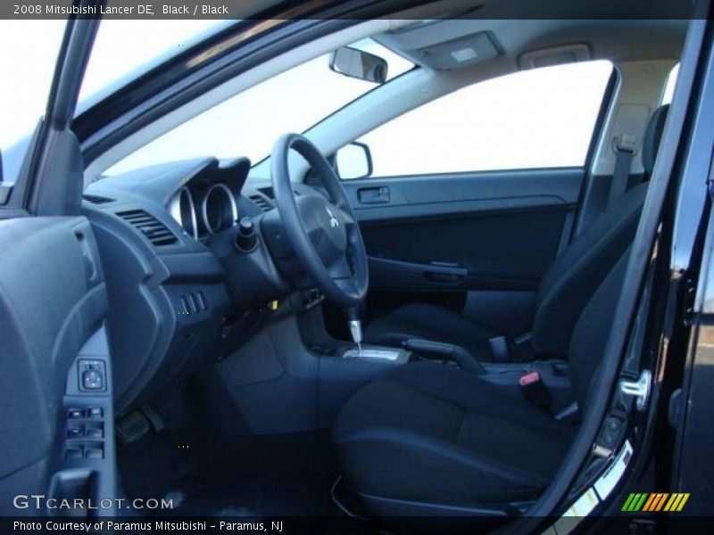 Black / Black 2008 Mitsubishi Lancer DE