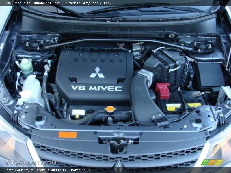 Graphite Gray Pearl / Black 2007 Mitsubishi Outlander LS 4WD