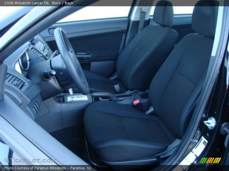 Black / Black 2008 Mitsubishi Lancer DE