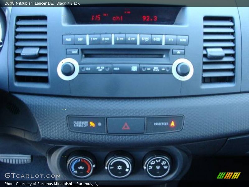 Black / Black 2008 Mitsubishi Lancer DE