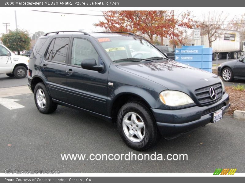 Azure Blue Metallic / Ash 2000 Mercedes-Benz ML 320 4Matic