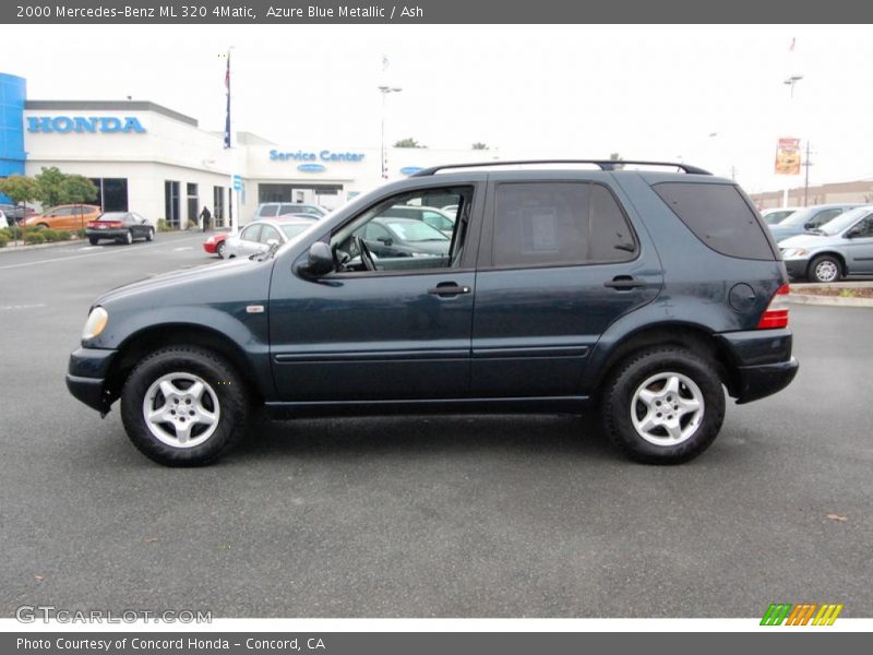 Azure Blue Metallic / Ash 2000 Mercedes-Benz ML 320 4Matic