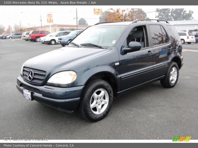 Azure Blue Metallic / Ash 2000 Mercedes-Benz ML 320 4Matic