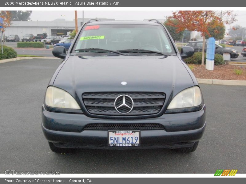 Azure Blue Metallic / Ash 2000 Mercedes-Benz ML 320 4Matic