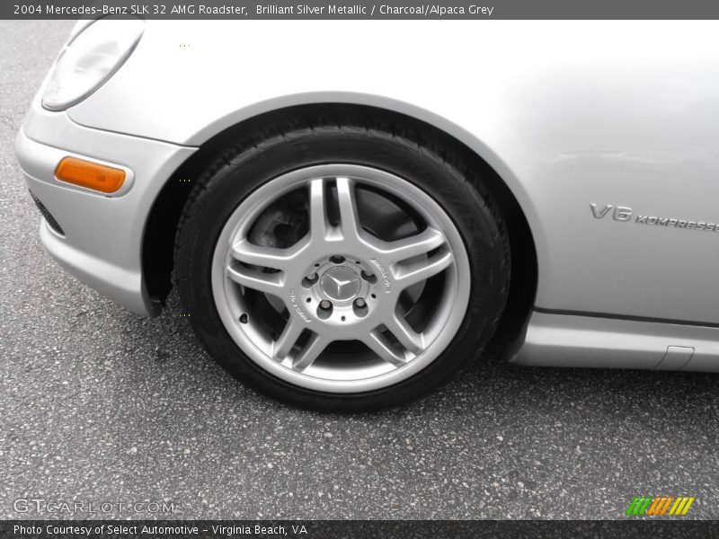 Brilliant Silver Metallic / Charcoal/Alpaca Grey 2004 Mercedes-Benz SLK 32 AMG Roadster