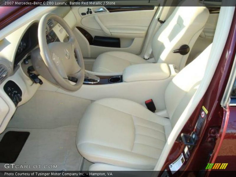 Barolo Red Metallic / Stone 2007 Mercedes-Benz C 280 Luxury