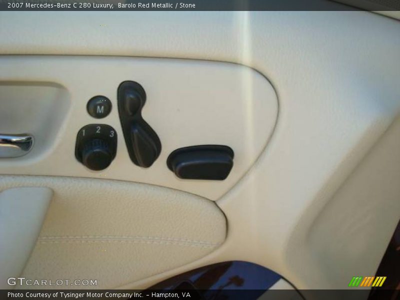 Barolo Red Metallic / Stone 2007 Mercedes-Benz C 280 Luxury