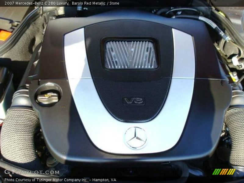 Barolo Red Metallic / Stone 2007 Mercedes-Benz C 280 Luxury