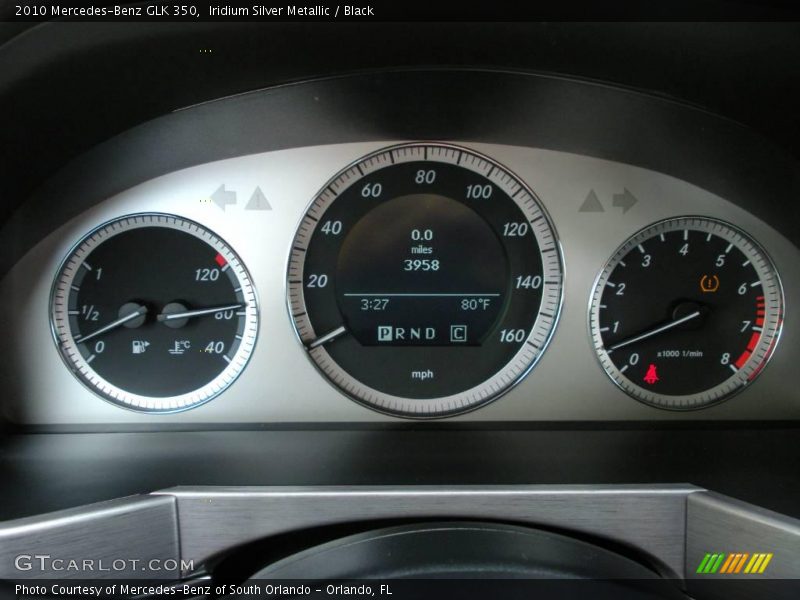 Iridium Silver Metallic / Black 2010 Mercedes-Benz GLK 350