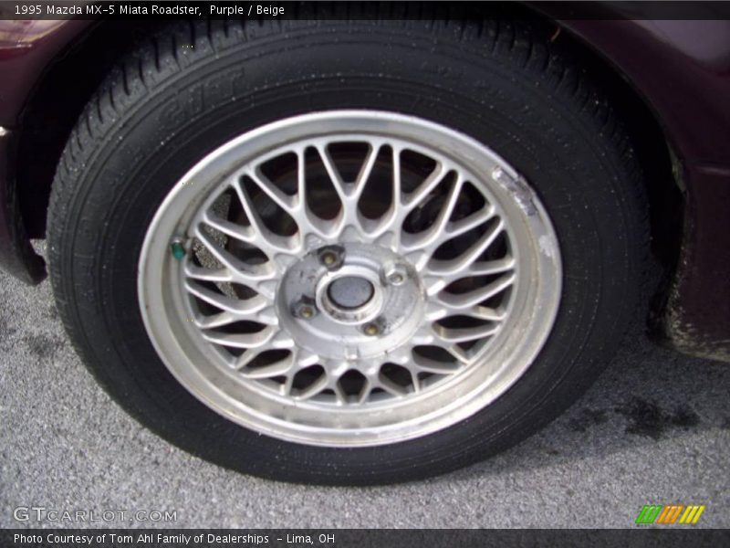 Purple / Beige 1995 Mazda MX-5 Miata Roadster