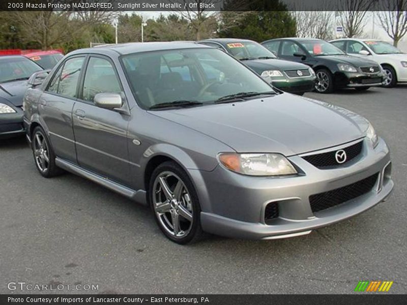 Sunlight Silver Metallic / Off Black 2003 Mazda Protege MAZDASPEED