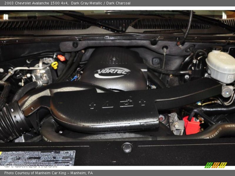 Dark Gray Metallic / Dark Charcoal 2003 Chevrolet Avalanche 1500 4x4