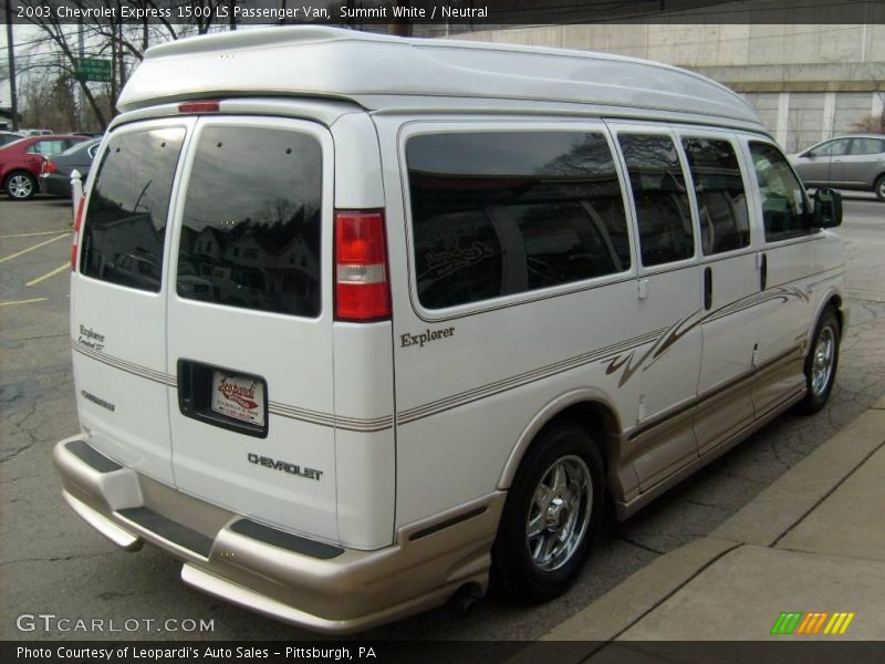 Summit White / Neutral 2003 Chevrolet Express 1500 LS Passenger Van