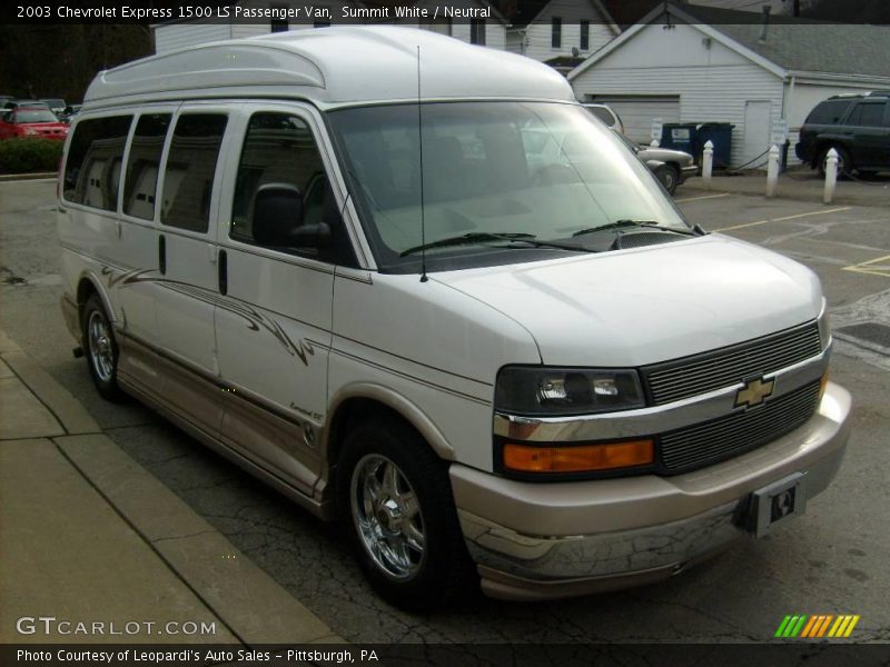 Summit White / Neutral 2003 Chevrolet Express 1500 LS Passenger Van