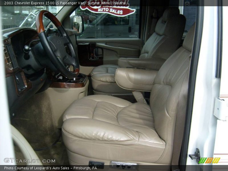 Summit White / Neutral 2003 Chevrolet Express 1500 LS Passenger Van