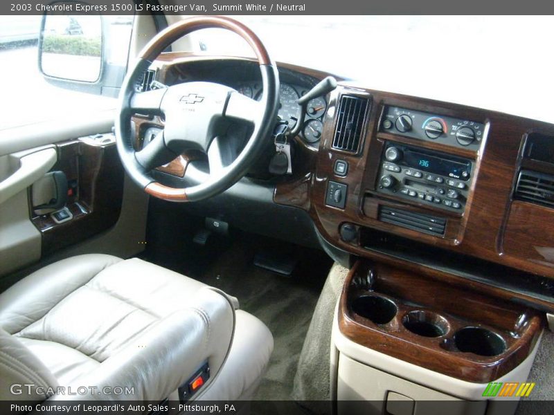 Summit White / Neutral 2003 Chevrolet Express 1500 LS Passenger Van