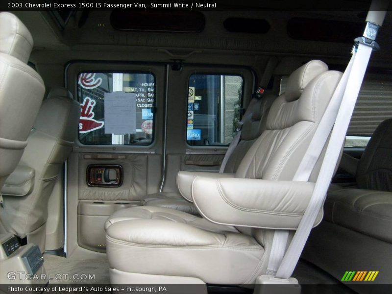 Summit White / Neutral 2003 Chevrolet Express 1500 LS Passenger Van
