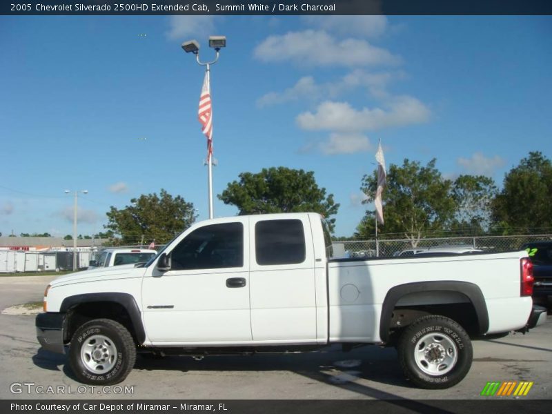 Summit White / Dark Charcoal 2005 Chevrolet Silverado 2500HD Extended Cab
