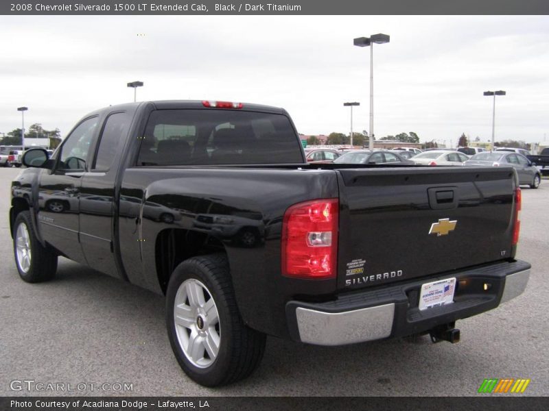 Black / Dark Titanium 2008 Chevrolet Silverado 1500 LT Extended Cab