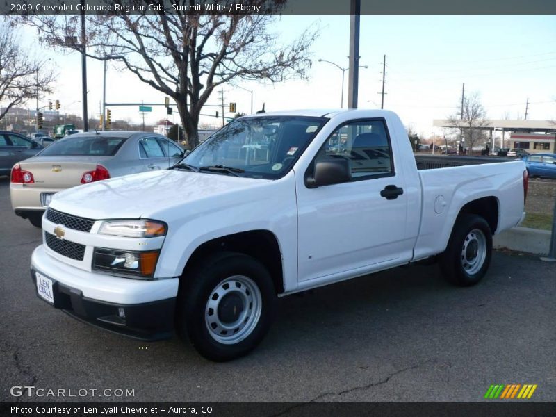Summit White / Ebony 2009 Chevrolet Colorado Regular Cab