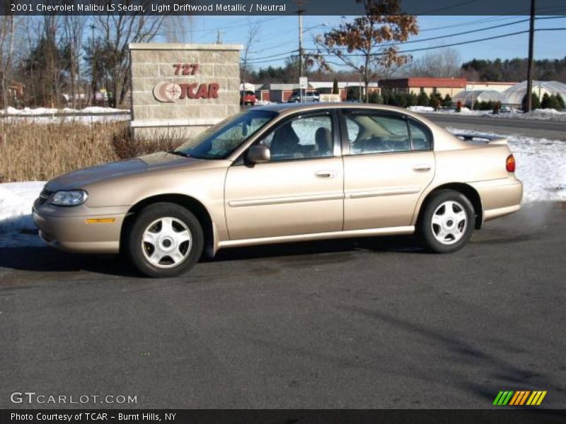 Light Driftwood Metallic / Neutral 2001 Chevrolet Malibu LS Sedan