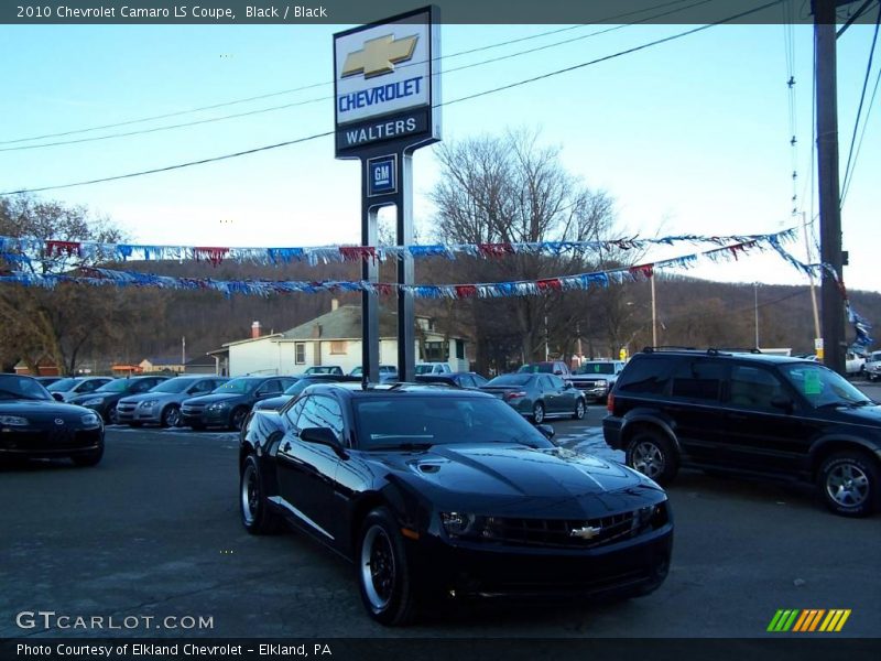 Black / Black 2010 Chevrolet Camaro LS Coupe