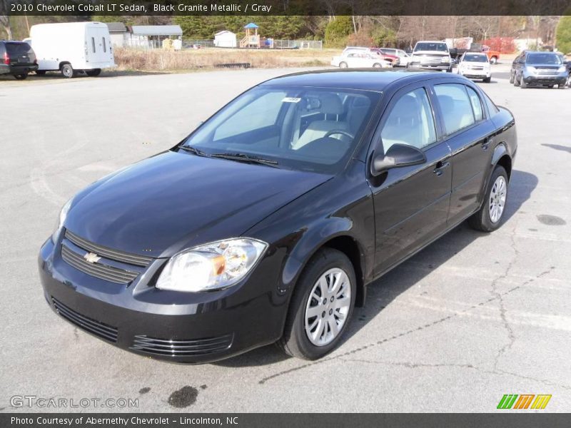 Black Granite Metallic / Gray 2010 Chevrolet Cobalt LT Sedan