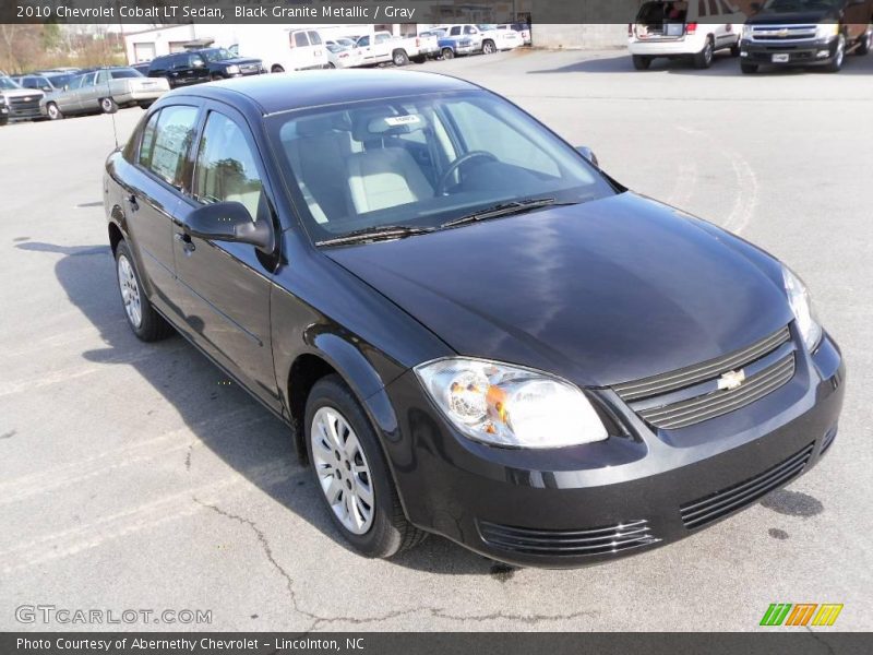 Black Granite Metallic / Gray 2010 Chevrolet Cobalt LT Sedan