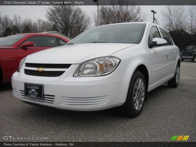 Summit White / Ebony 2010 Chevrolet Cobalt LT Sedan